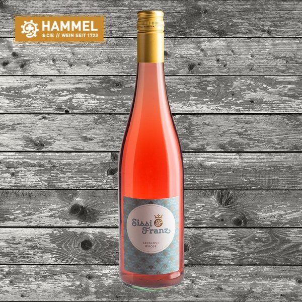 Sissi & Franz rosé lieblich,2020, so zart wie die Farbe, so ist auch der Geschmack, Weingut Hammel