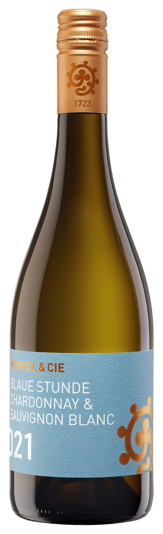 Blaue Stunde, 2021er Cuvée weiß, Chardonnay & Sauvignon Blanc, Weingut Hammel