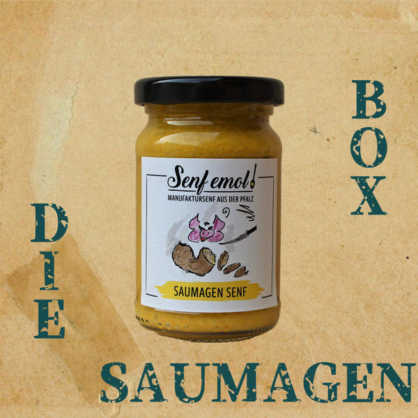Geschenkidee | "Saumagen Box" | Pfälzer Gold | Wein | Senf | Saumagen | Verpackung