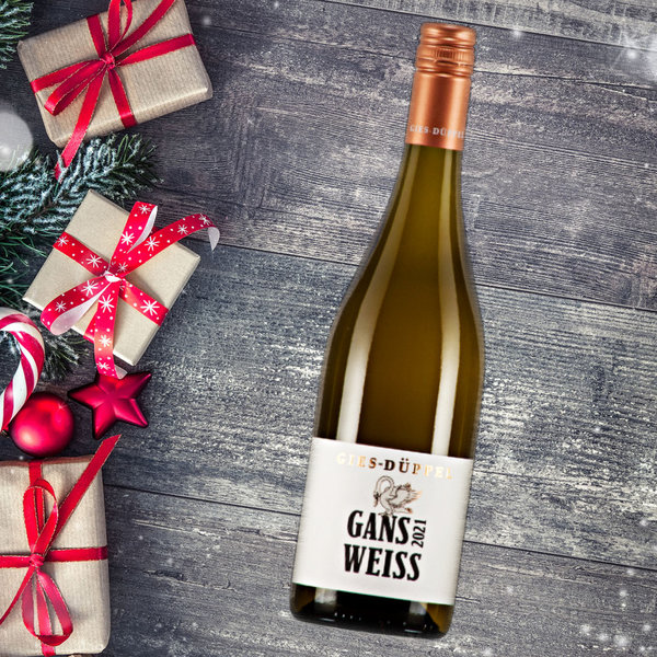 "Gans" tolles Wein_Geschenkset | Rot und Weiss | Pfalz | Geschenkverpackung